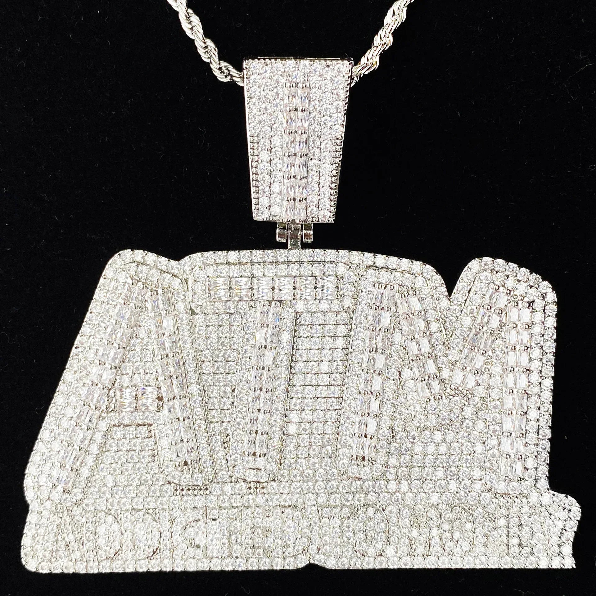 Women's "Addicted To Money" Necklace | Premium Copper CZ Cash Flow Jewelry - CaratixJewelry